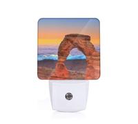 Arches National Park Printed Led Night Light Plug in Wall with Dusk to Dawn Sensor Plug in Night Light for Hallway,Bathroom,Bedroom,Kitchen,Stairs,Acrylic Energy Efficient Night Lamp