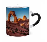 Arches National Park-standard Color Changing Mug Heat Changing Coffee Mugs Funny Magic Cup Heat Sensitive Travel Mug Novelty Coffee Cups Personalized Customized Gift Idea for Men & Women 11 Oz