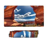 Arches National Park-Standard Gaming Mouse Pad Extended XXL Mouse Mat with Stitched Edges Non-Slip Long Desk Pad 16x31.5in Large Desk Mat for Keyboard Home Office Gaming Work