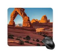Arches National Park-Standard Mouse Pad Square Laptop Mouse Mat Cute Computer Mousepad Keyboard Pad Non-Slip Desk Pads for Gaming Office Work Home 25 * 30cm