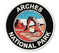 Arches National Park Utah Patch Patches for Iron On Clothes Jeans Women Men Kids Children Backpacks Jackets DIY Projects Ideal Crafting Embroidered Souvenir Travel Adventure ID45095