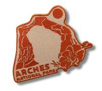 Arches National Park - Utah - Travel Patch Embroidered Patches for Clothes, Strong Adhesive Sticker Applique Embroidery Patches for Clothing, Fabric, Backpack, Purse, DIY