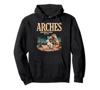 Arches NP Rabbit Vintage National Park Utah Red Rock Hiking Pullover Hoodie