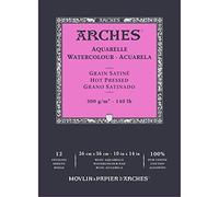 Arches Watercolour Hot Pressed Sketchbook 26 x 36 cm 300 g