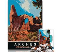 Arches Utah 1000 Piece Jigsaw Puzzles for Adults Gifts,Challenging Game And Family Play for Is Ideal As A Gift for The Whole Family 38x26cm