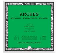 Arches Watercolor Block Fine Grain 300gsm (140lb) 12 x 12 in 20 Sheets White