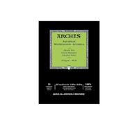 Arches Watercolour Block Glued 1 Side (12 Sheets) - Fine Grain - 185 G/Mq - A3