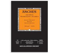 ARCHES Watercolour pad, wood, White, Block 12 Blatt-A3