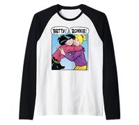 Archie Comics Betty and Ronnie Happy Hugging Raglan Baseball Tee