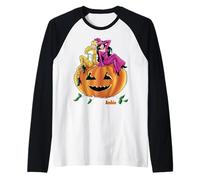 Archie Comics Betty Veronica Halloween Pumpkin Vintage Raglan Baseball Tee