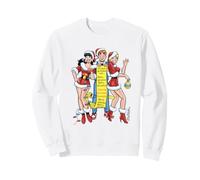 Archie Comics Christmas Archie Betty Veronica Santa Hats Sweatshirt