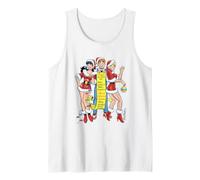 Archie Comics Christmas Archie Betty Veronica Santa Hats Tank Top