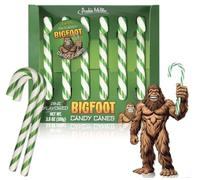 Archie McPhee Bigfoot Pine Flavor Candy Canes - Holiday Candy, Perfect Christmas Stocking Stuffer and Gag Gift