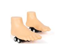 Archie McPhee Foot Race - Novelty Gag Pun Pull-Back Racing Feet - Set of 2 (Right/Left)