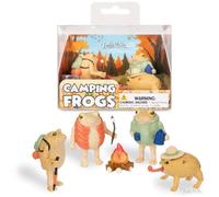 Archie McPhee Mini Camping Frog Vinyl Novelty Toy Set of 4
