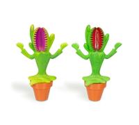 Archie McPhee Soft Vinyl Meditating Venus Flytrap Novelty Figure - 2 Color Set