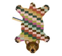 Archie wool bear rug Multicoloured S