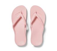 ARCHIES Arch Support Flip Flops for Men & Women - Orthotic Sandals for Plantar Fasciitis Relief - Lightweight, Cushioning, Shock-Absorbing Sandals for Walking, Foot Pain - Pink (UK 4)