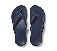 ARCHIES Arch Support Flip Flops for Men & Women - Orthotic Sandals for Plantar Fasciitis Relief - Lightweight, Cushioning, Shock-Absorbing Sandals for Walking, Foot Pain - Navy (UK 7)