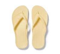 ARCHIES Arch Support Flip Flops for Men & Women - Orthotic Sandals for Plantar Fasciitis Relief - Lightweight, Cushioning, Shock-Absorbing Sandals for Walking, Foot Pain - Lemon (UK 11)
