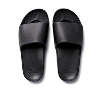 ARCHIES Arch Support Slides - Orthotic Recovery Sandals for Plantar Fasciitis Relief, Foot Pain & Heel Pain - Lightweight, Cushioned, Shock-Absorbing Slides for Walking, Standing, Black (UK 4)