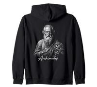 Archimedes Ancient Greek Mathematician Physics Zip Hoodie