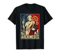 Archimedes Ancient Greek Mathematics Geometry Science Value Graphic T-Shirt, Men, Black, M