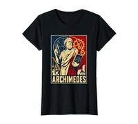 Archimedes Ancient Greek Mathematics Geometry Science Value Graphic T-Shirt, Women, Black, S