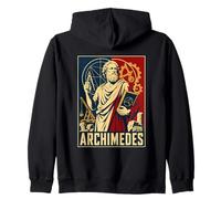 Archimedes Ancient Greek Mathematics Geometry Science Zip Hoodie