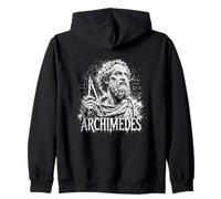 Archimedes Ancient Greek Mathematics Geometry Zip Hoodie