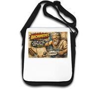 Archimedes Famous Scientific Discoveries Shoulder Bag White