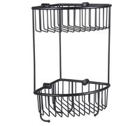 Architeckt Baskets Double Corner Shower Caddy - Matt Black