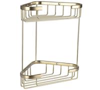 Architeckt Baskets Open Double Corner Shower Caddy - Brushed Brass