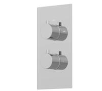 Architeckt® Bathroom Shower Concealed Thermostatic Mixer Valve Double Twin Outlet Chrome Modern