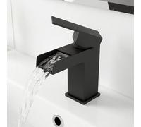 Architeckt Dakota Basin Mixer Waterfall Tap - Black Finish