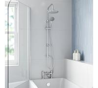 Architeckt Edsberg Bath Shower Mixer Tap with Dual Outlet Shower Heads