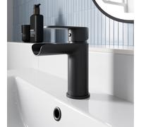 Architeckt Edsberg Black Waterfall Basin Mixer Tap