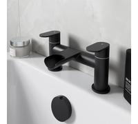 Architeckt Edsberg Black Waterfall Bath Mixer Tap