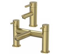 Architeckt Malmo Brushed Brass Basin Mixer & Bath Mixer Bathroom Tap Set