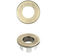 Architeckt Sink Overflow Cover - Brushed Brass