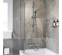 Architeckt Wall Mounted Thermostatic Bath Shower Mixer Valve with Multi Function Shower Head Kit