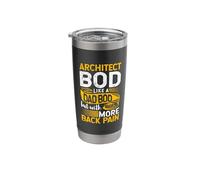 Architect BOD Like A Dad BOD Draftsman Funny Father's Day Stainless Steel Insulated Tumbler