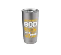 Architect BOD Like A Dad BOD Draftsman Funny Father's Day Stainless Steel Insulated Tumbler