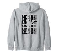 Architect Construction Designer Civil Engineering Zip Hoodie
