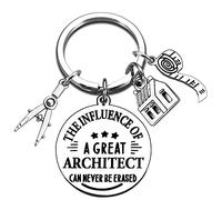 Architect Gift Architecture Keychains Gifts for Men Women Thank You Gifts for Architectural Engineer Appreciation Gift for Future Architect Teens Inspirational Retirement Thanksgiving Keyring Present,