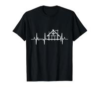 Architect Heartbeat Pulse Line Architecture Value Graphic T-Shirt, Men, Black, M