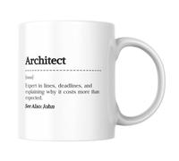 Architect Noun Definition Mug - Personalised Coffee Cup, Funny Architecture Present, Building Designer, Architecture Student, Graduate, Office Gift