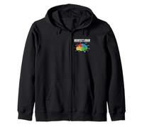 "Architect’s Brain" Funny Colorful Architecture Humor Zip Hoodie