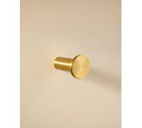 Architect Sp Circular and Minimalist Design Wall Hanger. Towel Hook with Screw Fastening. Brushed Gold Metal Bathroom Accessory Cosmic Gold One Size