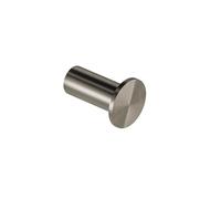 COSMIC Architect Sp Circular and Minimalist Design Wall Hanger. Towel Hook with Screw Fastening. Matte Steel Color Metal Bathroom Accessory